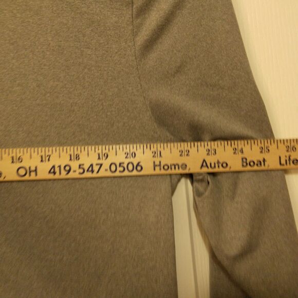 Hurley tshirt mens L LArge gray performance long sleeve surf skate stretch - Picture 5 of 8